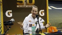Peyton Manning at Super Bowl 50 media day. PHOTO/ David J. Philip/ AP