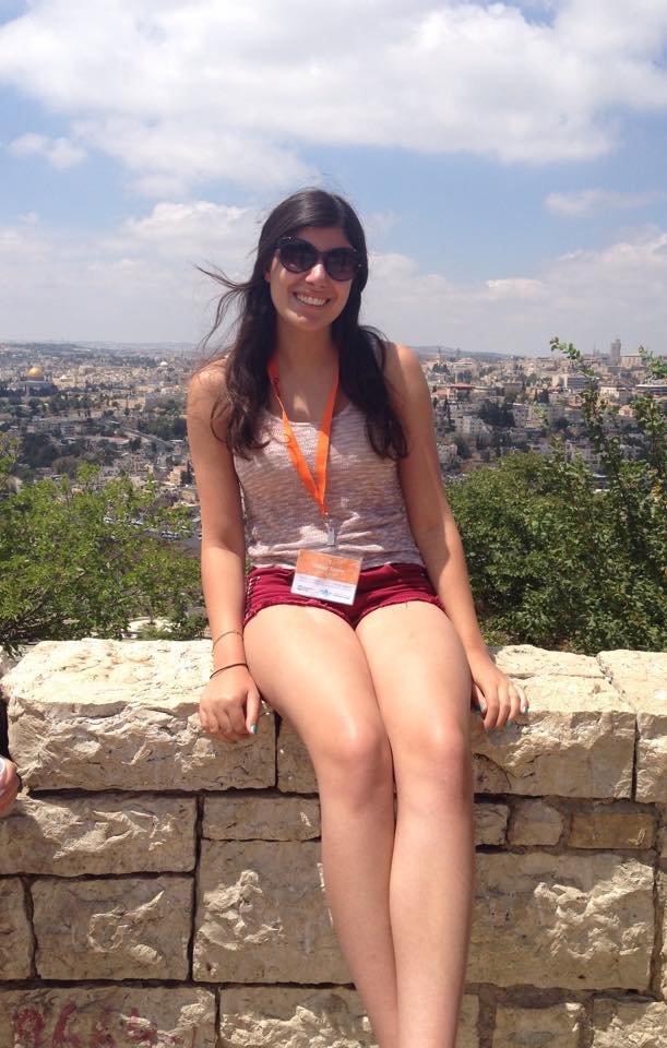 Gillian Zenna, a junior, in Israel on Birthright in 2015. PHOTO/Gillian Zenna