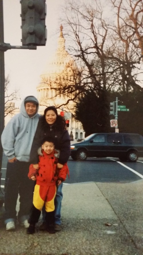 Lyu family in Washington D.C./ PHOTO DONG SEONG LYU