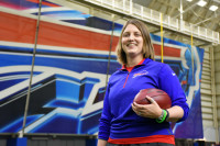 Kathryn Smith, New NFL Female Coach, PHOTO Associated Press/ Anna Stolzenberg 
